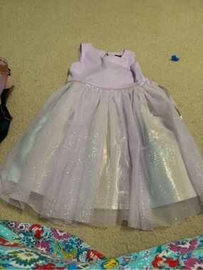Zunie Lavender Glitter Tulle Formal Dress